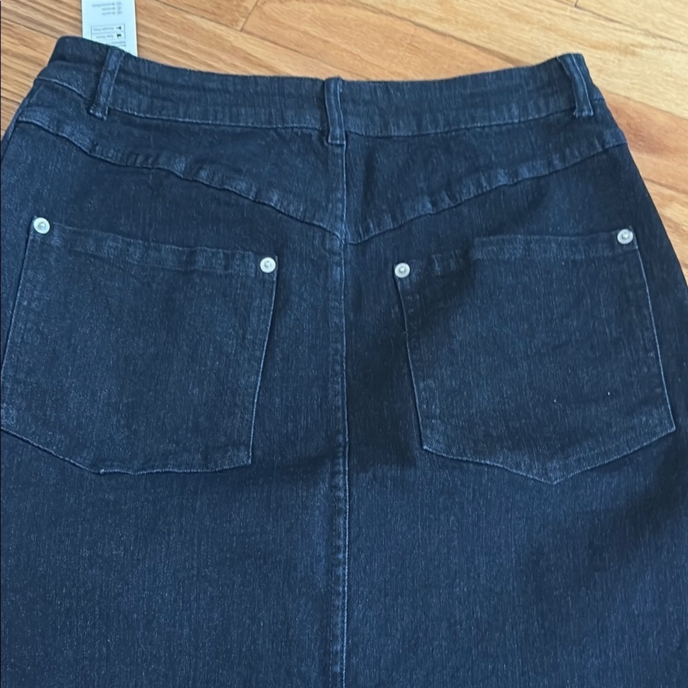 Cupshe Dark Blue Pencil Skirt - Picture 3 of 3